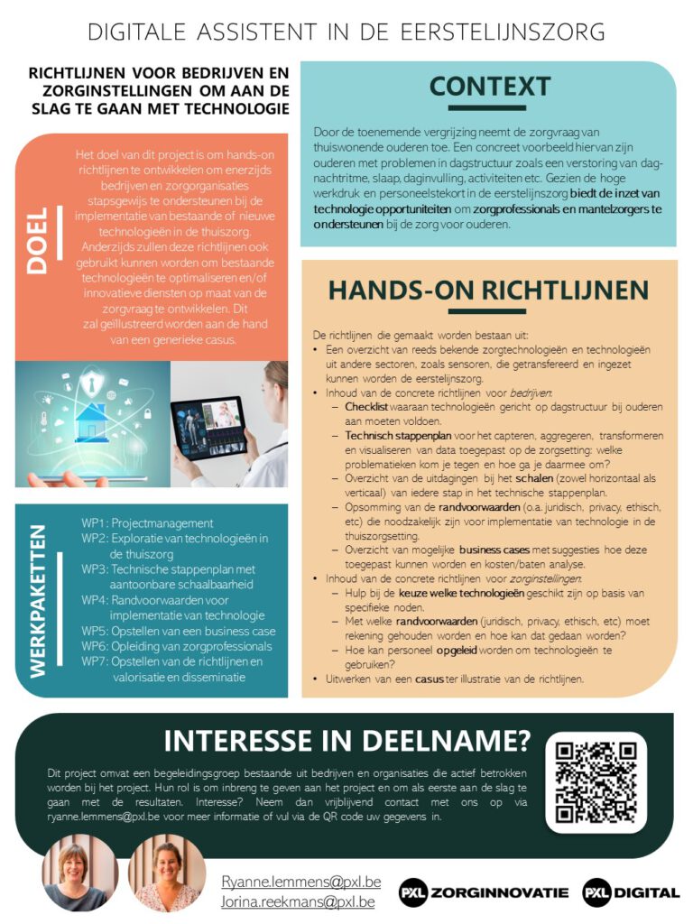 Poster innovatiedoel project PXL